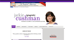 Desktop Screenshot of jackiecushman.com